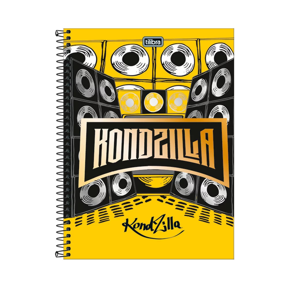 Caderno Universitário Tilibra Espiral Capa Dura Kondzilla 1 Matéria Capas Diversas - Item Sortido