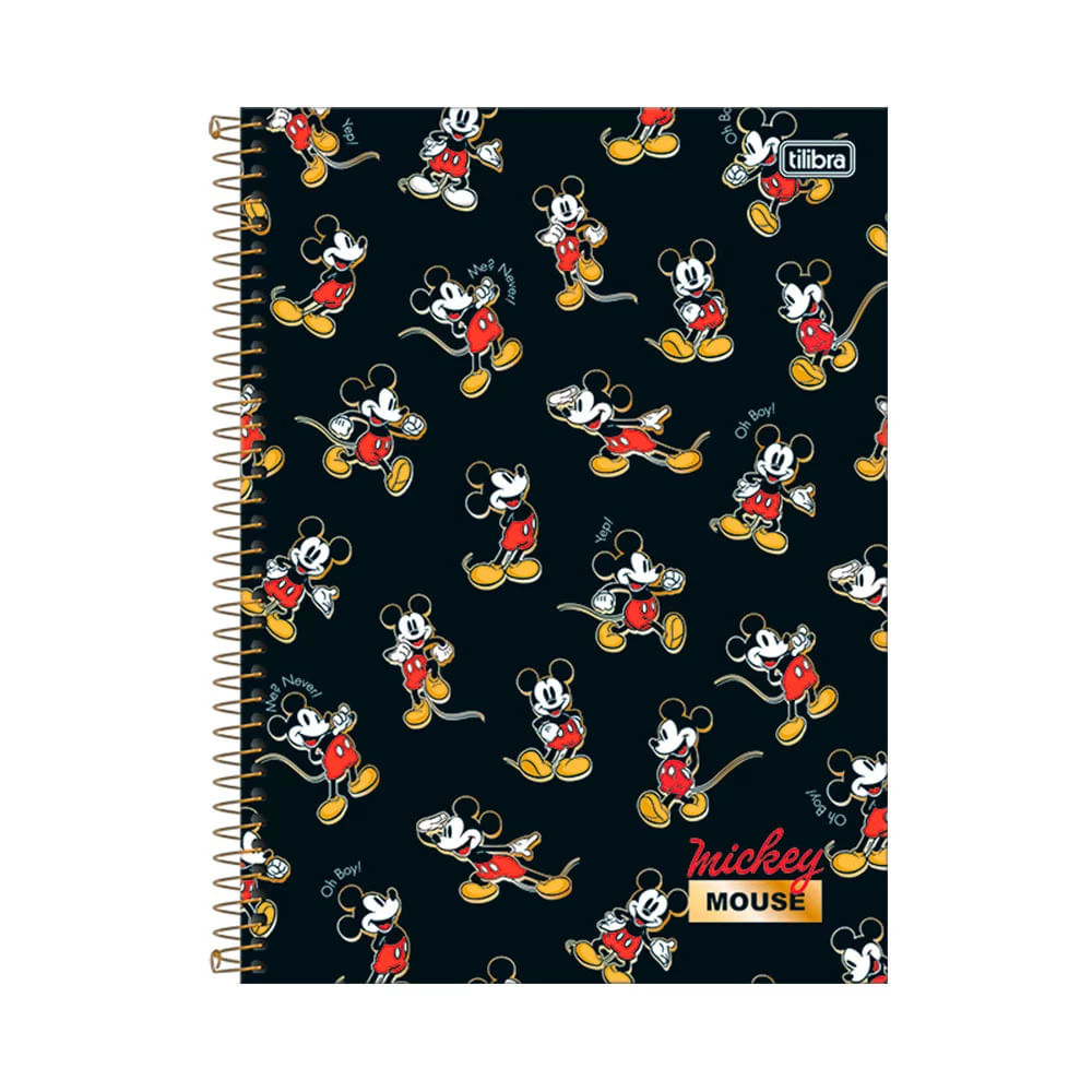 Caderno Universitário Tilibra Espiral Capa Dura Mickey 1 Matéria Capas Diversas - Item Sortido