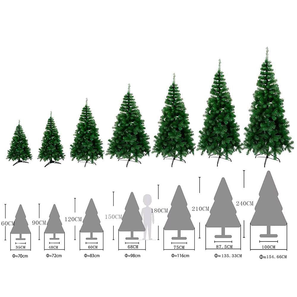 Árvore De Natal Artificial 1,80 M Com 339 Galhos E Pé De Metal