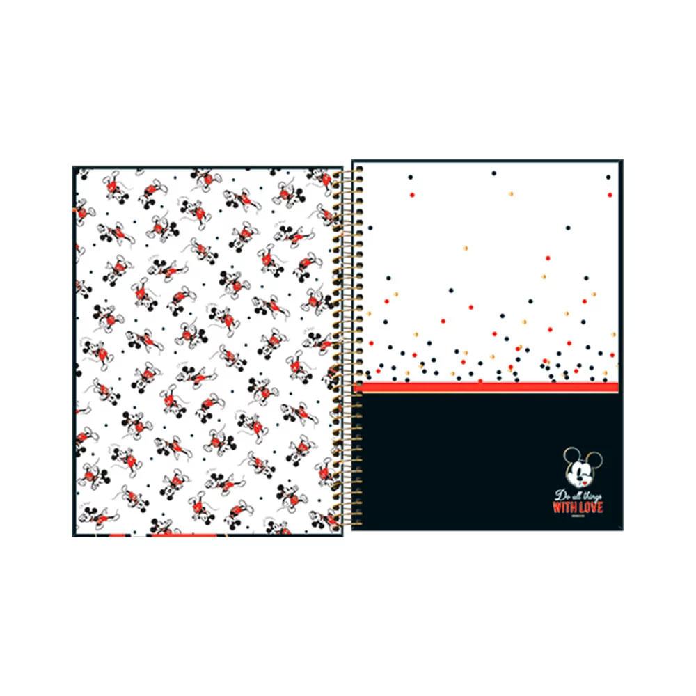 Caderno Universitário Tilibra Espiral Capa Dura Mickey 1 Matéria Capas Diversas - Item Sortido