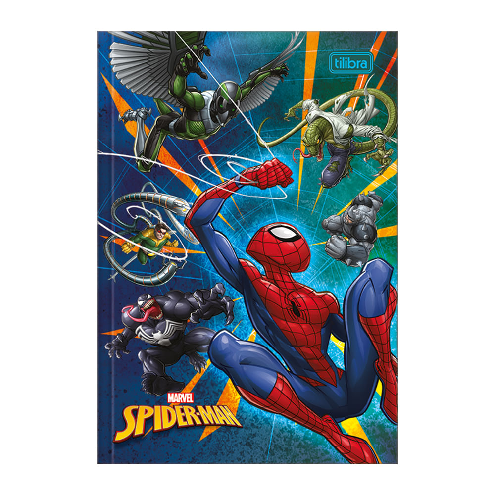 Caderno Brochurão Tilibra Capa Dura Spider-Man Capas Diversas - Item Sortido