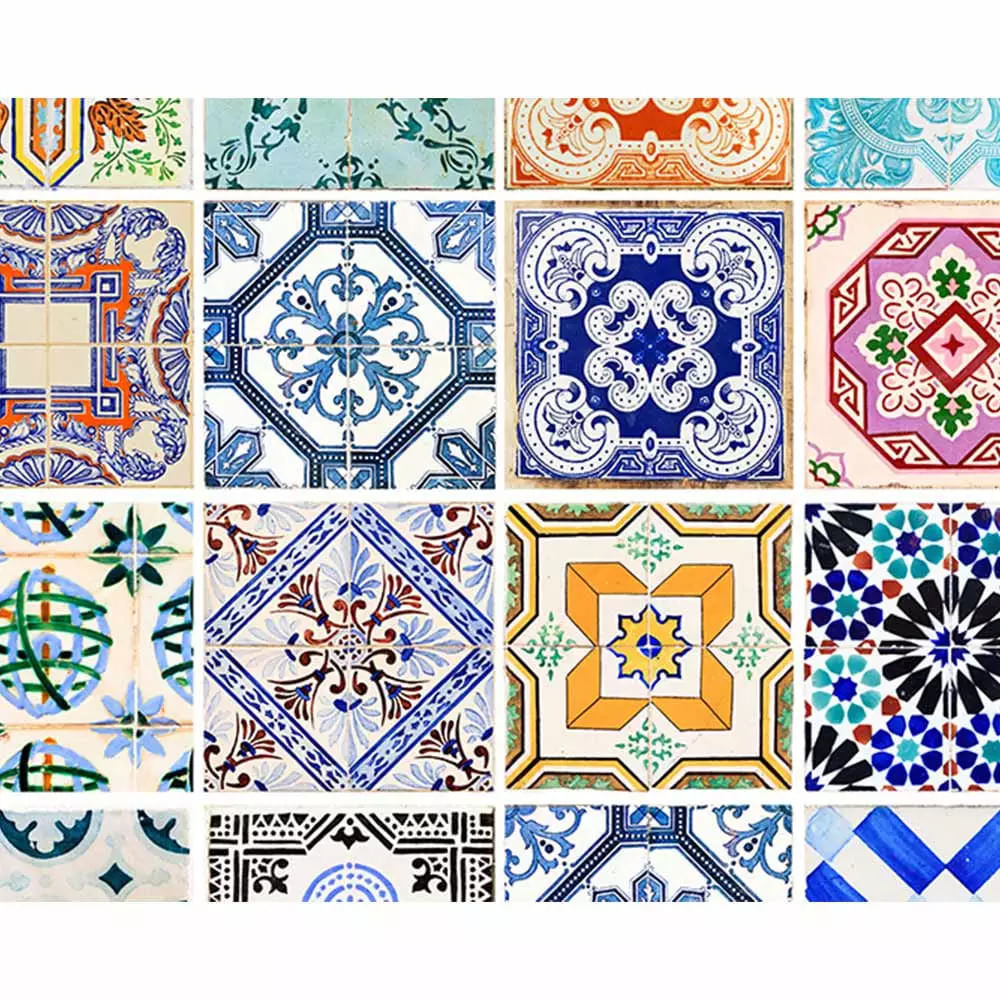 Plástico Adesivo Contact Decorado Azulejos 45cmx2m