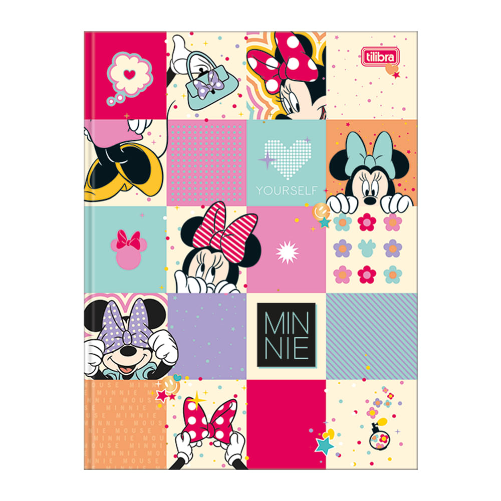 Caderno Universitário Tilibra Brochura Capa Dura Minnie 1 Matéria Capas Diversas - Item Sortido