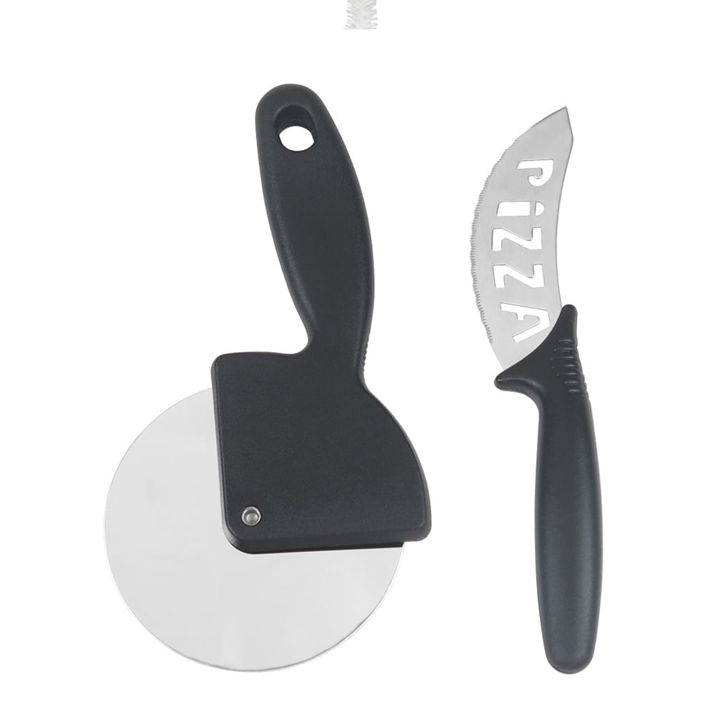 Kit para Pizza Le Saveur Inox e Plástico 2 Peças