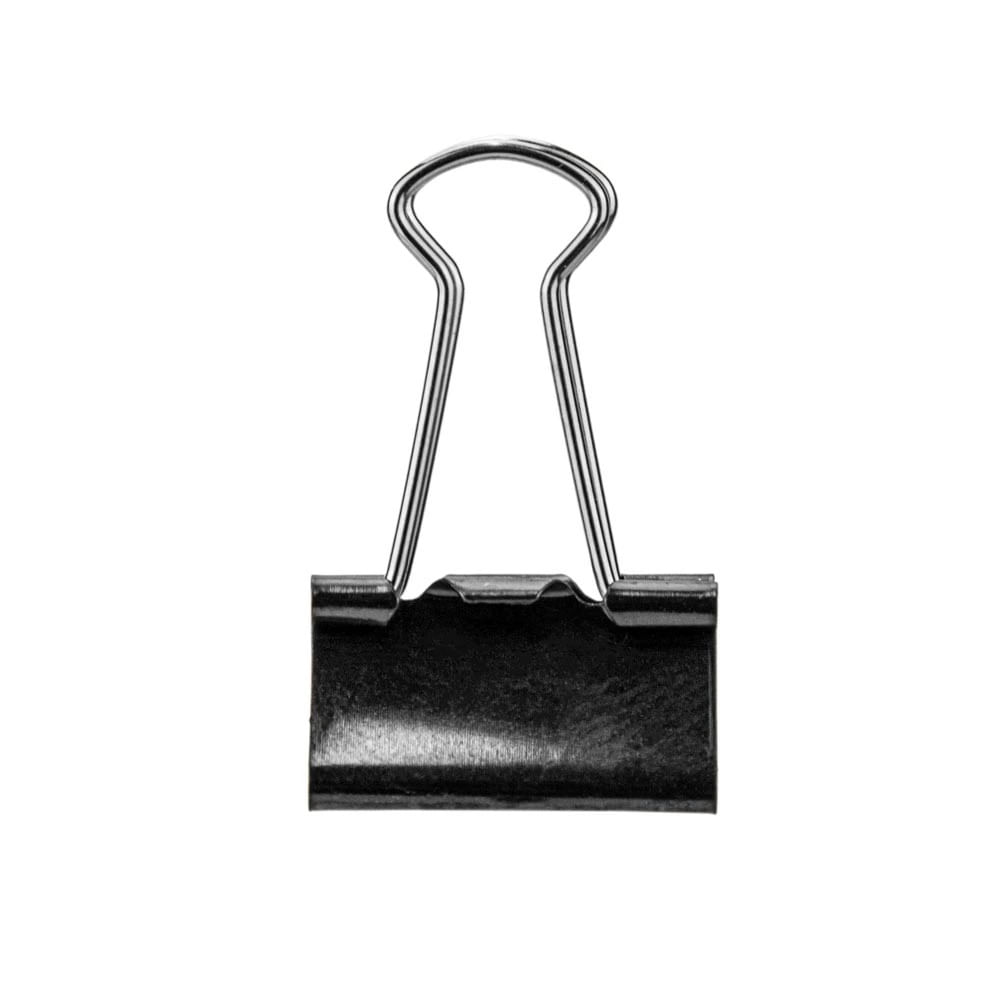 Binder Clip Le 19mm com 20 Unidades Preto