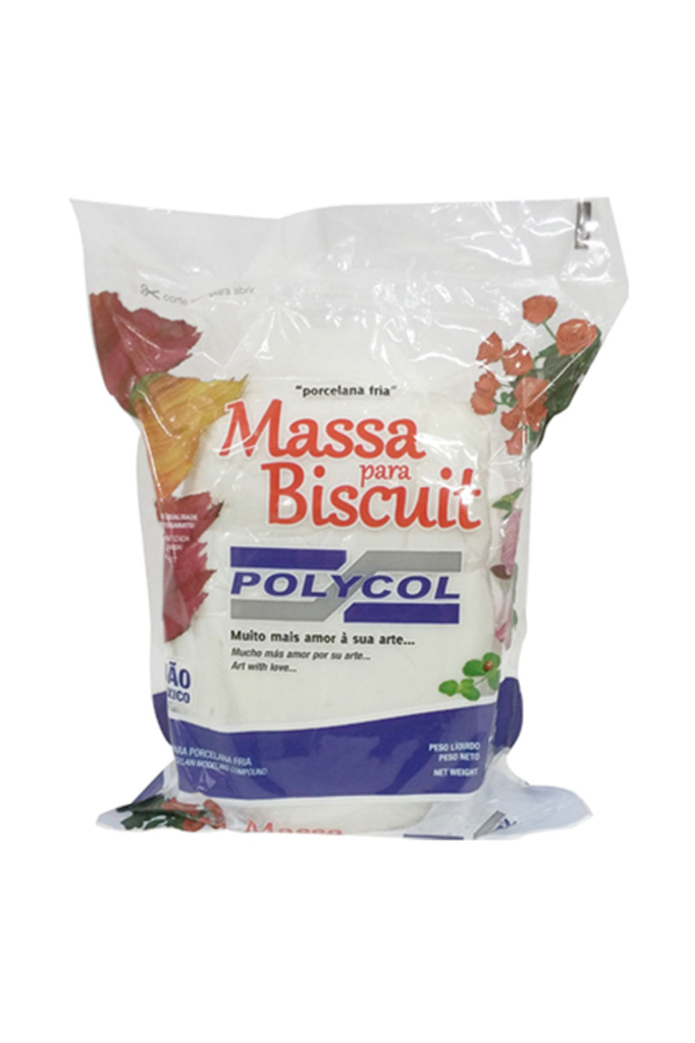 Massa para Biscuit Polymetal 1kg Natural