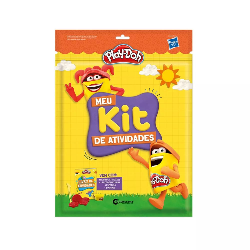 Livro Infantil Culturama Meu Kit para Atividades Play Doh Laranja