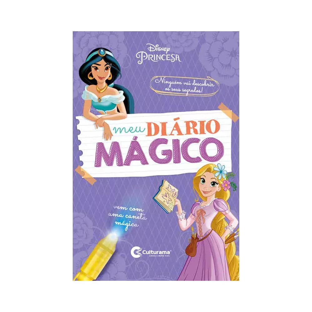 Livro Infantil Culturama Meu Diário Mágico Princesas com Caneta