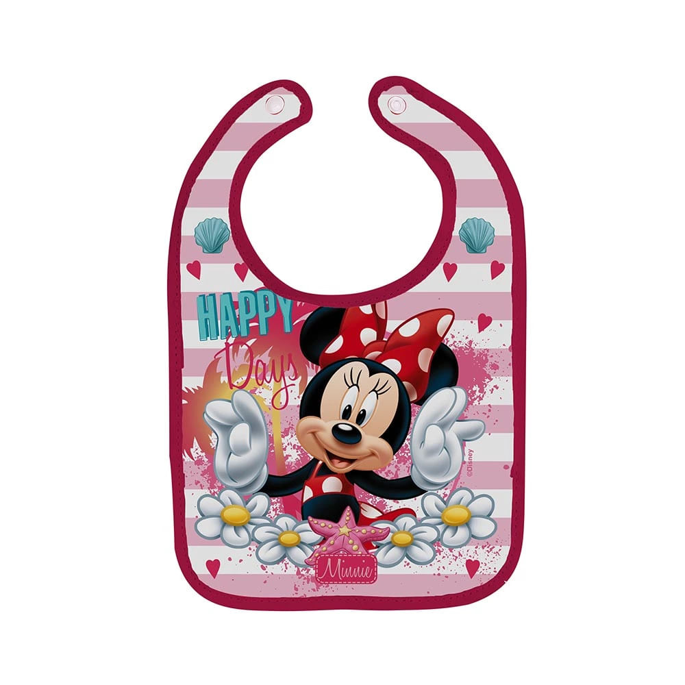 Babador Decorado Babygo Minnie com Porta-Migalha