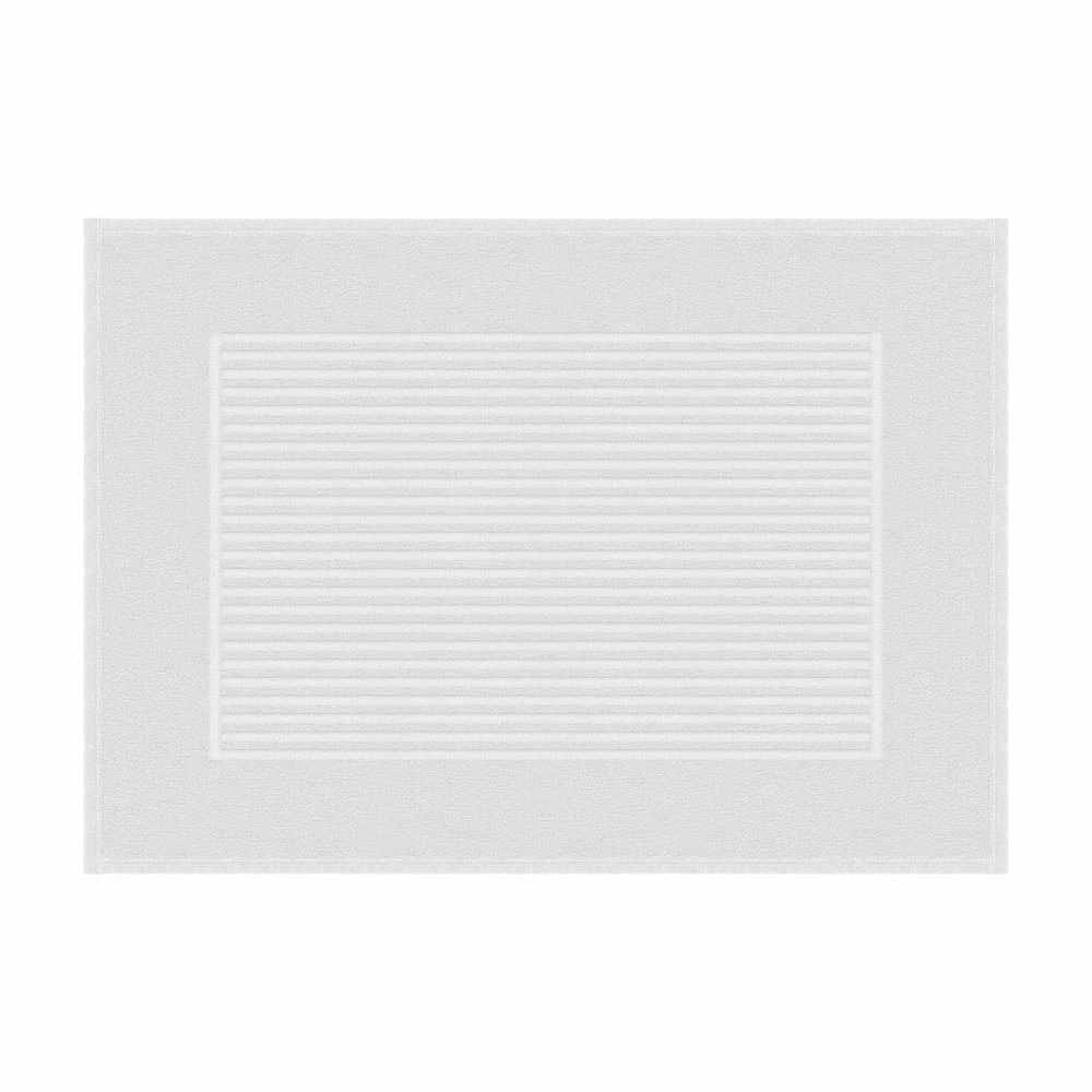 Toalha de Piso Atlântica Basic Antiderrapante 100% Algodão 70x50cm Off White