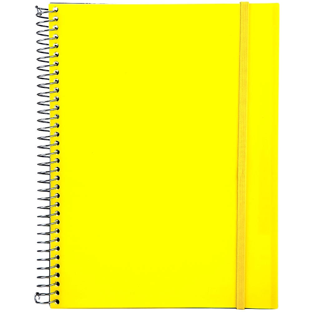 Caderno Universitário Confetti Espiral Le Full Neon 1 Matéria Capas Diversas - Item Sortido