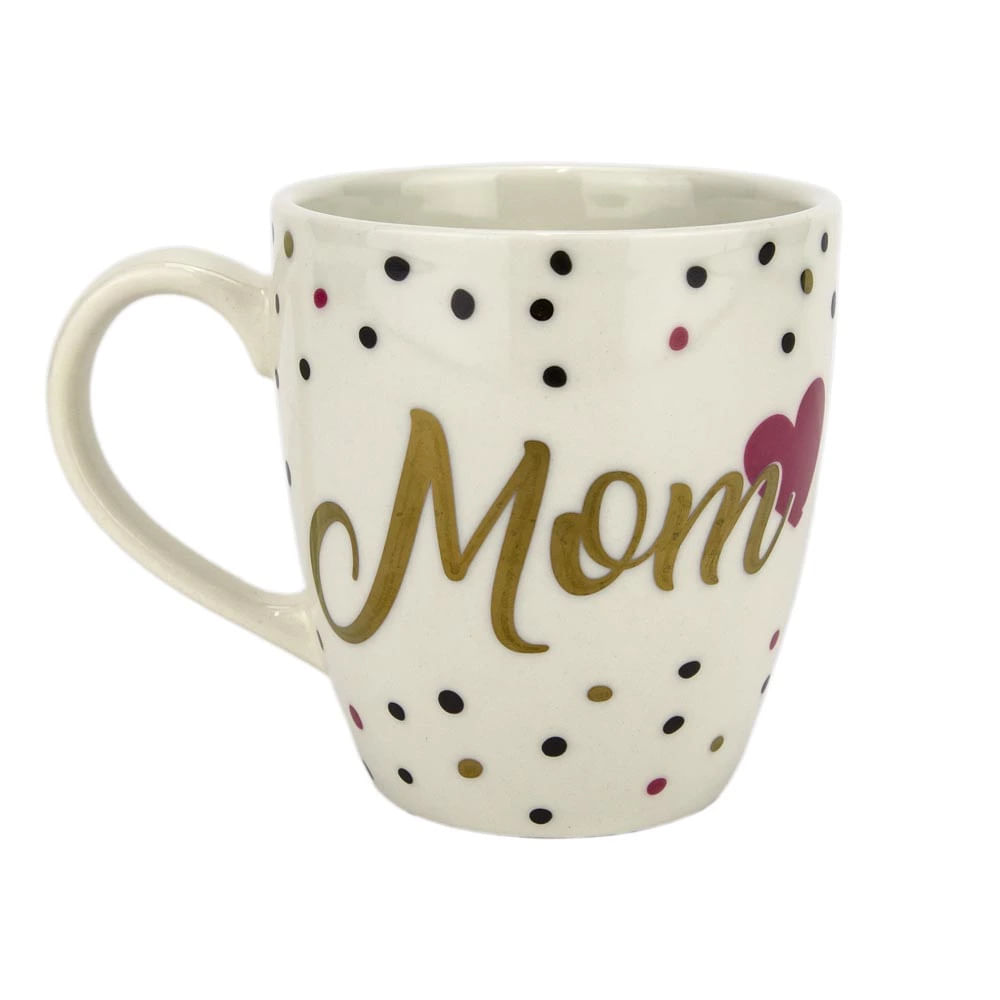 Caneca Le Mom Cerâmica Branca 379ml