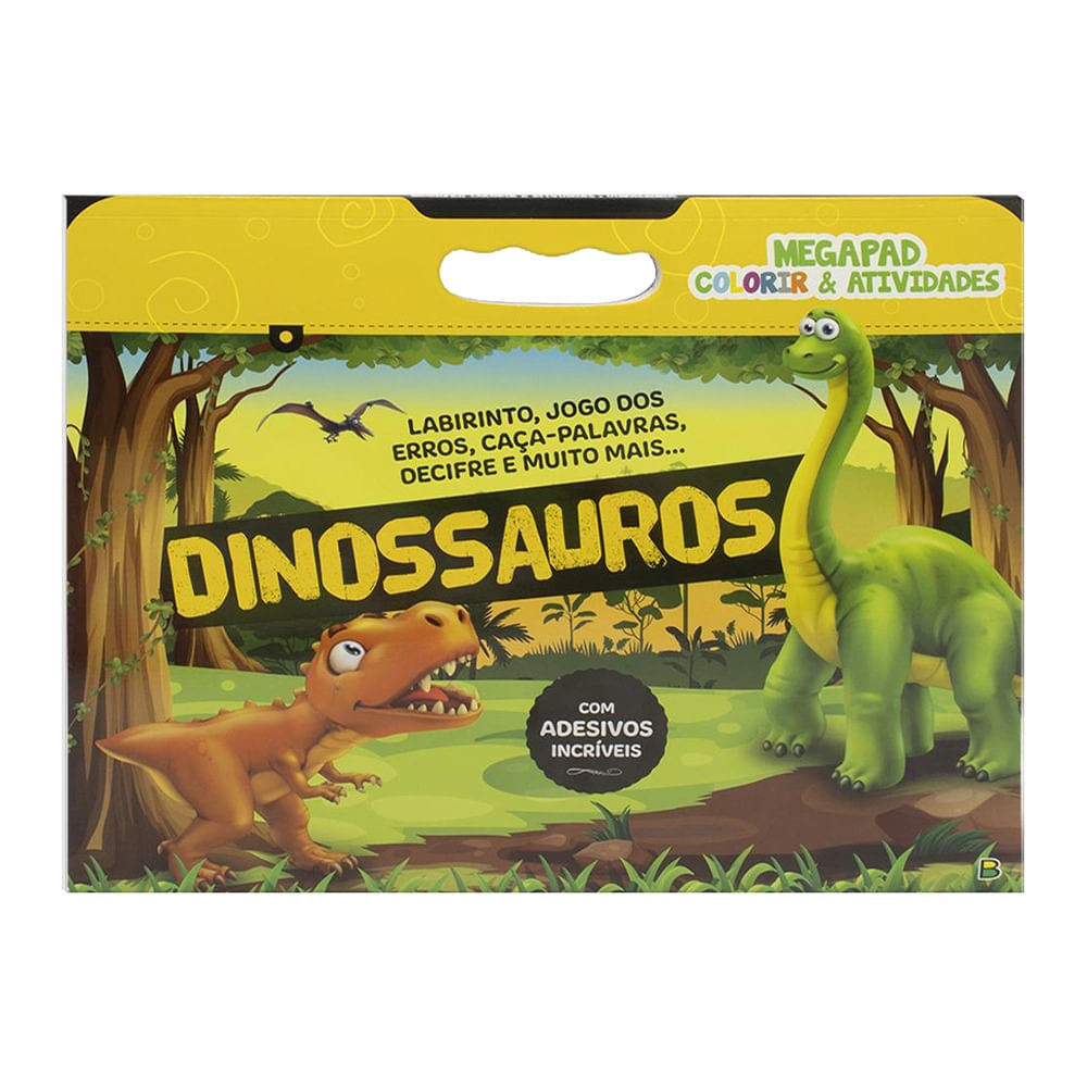 Livro Infantil Todolivro Megapad Colorir & Atividades Dinossauro - Le  biscuit