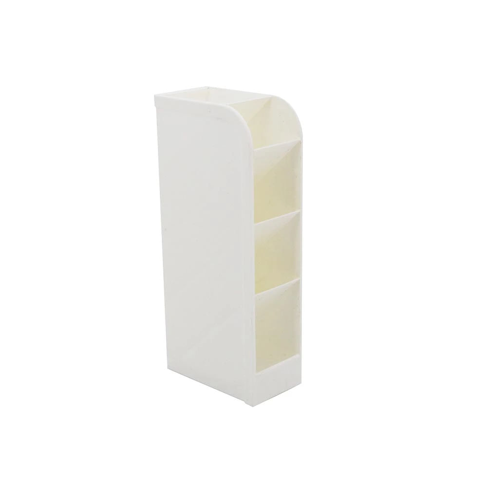 Organizador de Mesa Le Vertical Bege Pastel Color com 04 Divisórias