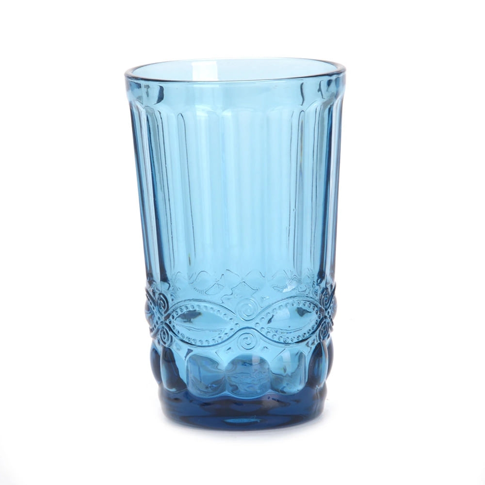 Copo Le Greek Vidro Azul 370ml