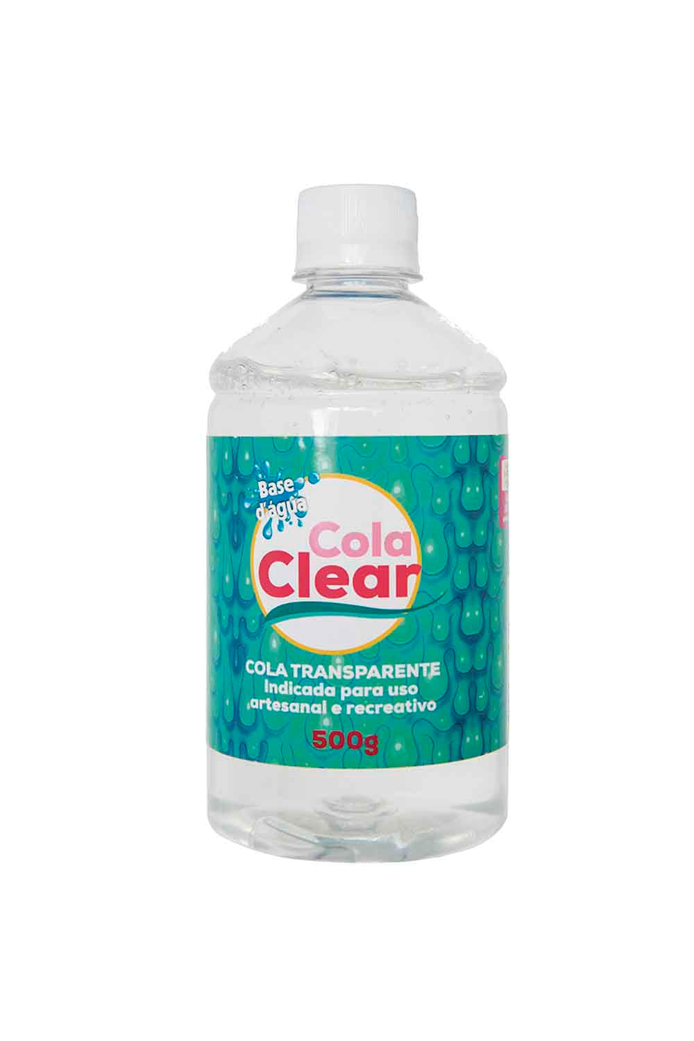 Cola Transparente Glitter Clear com 500g