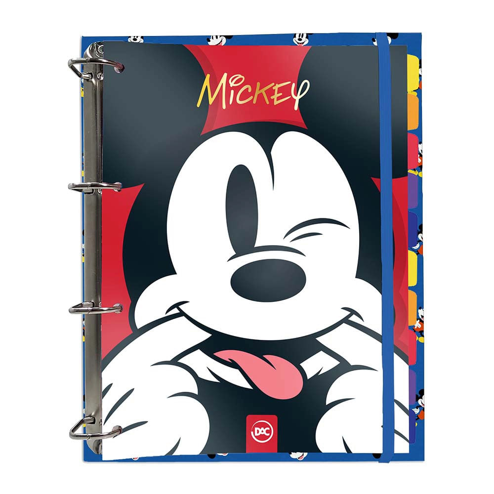 Caderno Universitário Argolado Dac Disney Mickey 144 Folhas