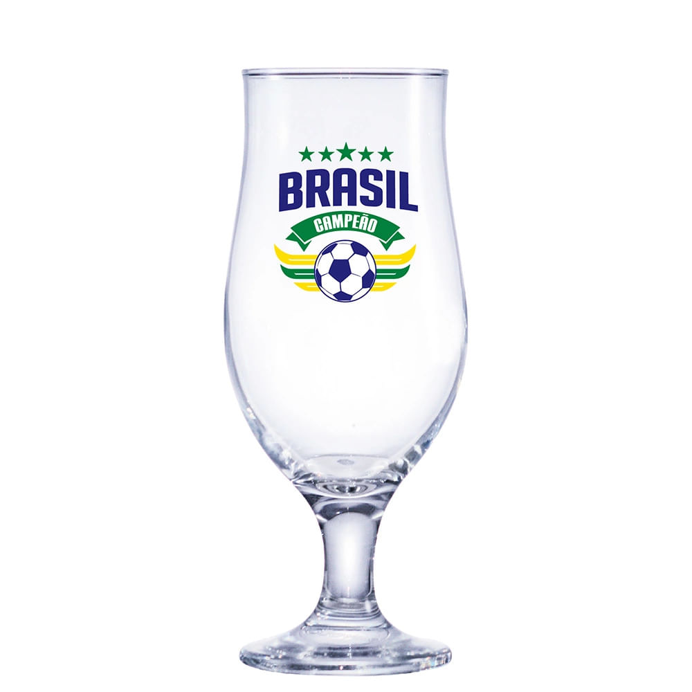 Taça para Cerveja Ruvolo Royal Beer Brasil Campeão 330ml