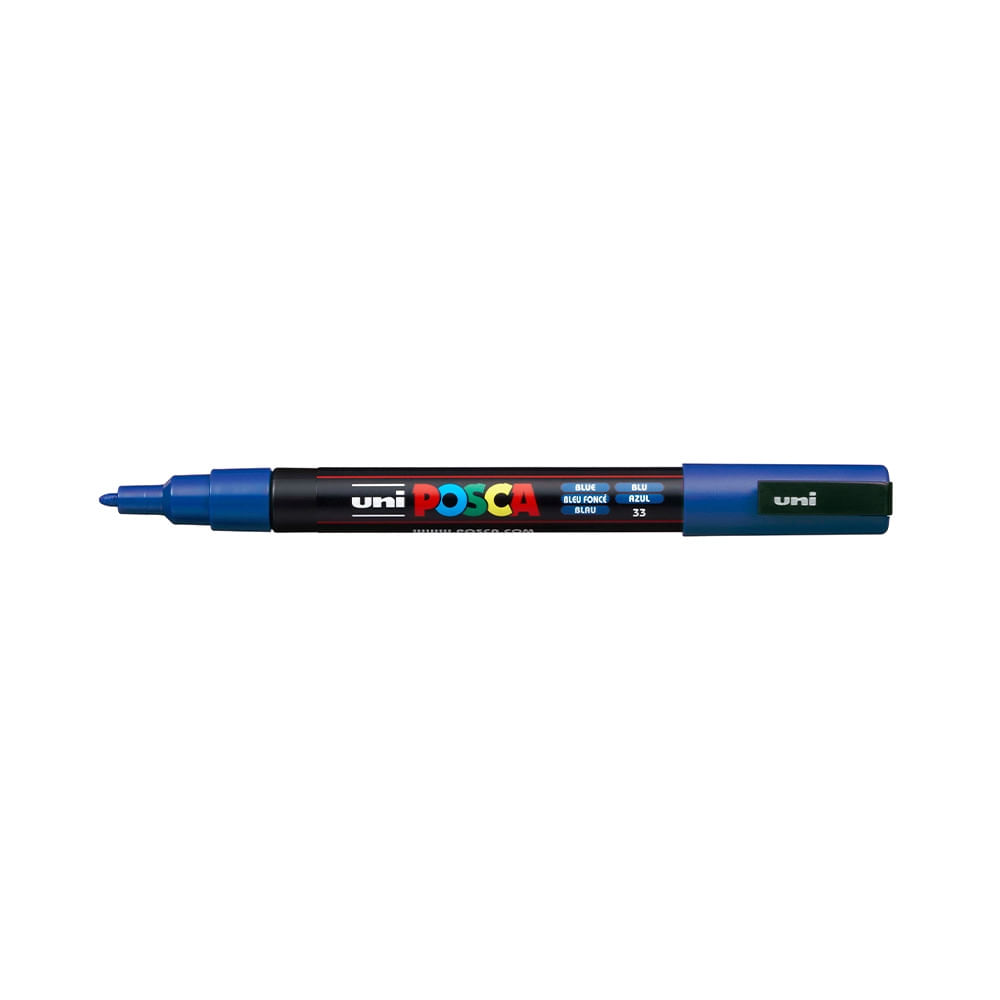 Caneta Permanente Posca Uniball 3M 1.3mm Azul