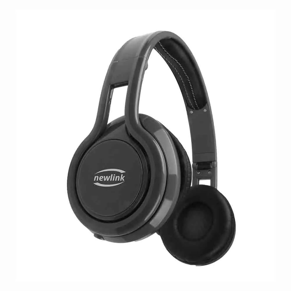 Headset Newlink Energy Conexão P2 com Haste Regulável e Microfone Cinza