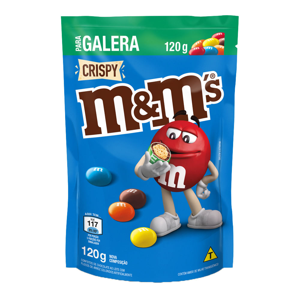 Confeitos M&Ms Crispy 120g