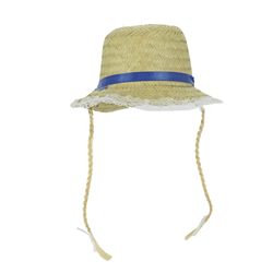 Chapéu Junino Patriarca com Renda e Trança - Item Sortido