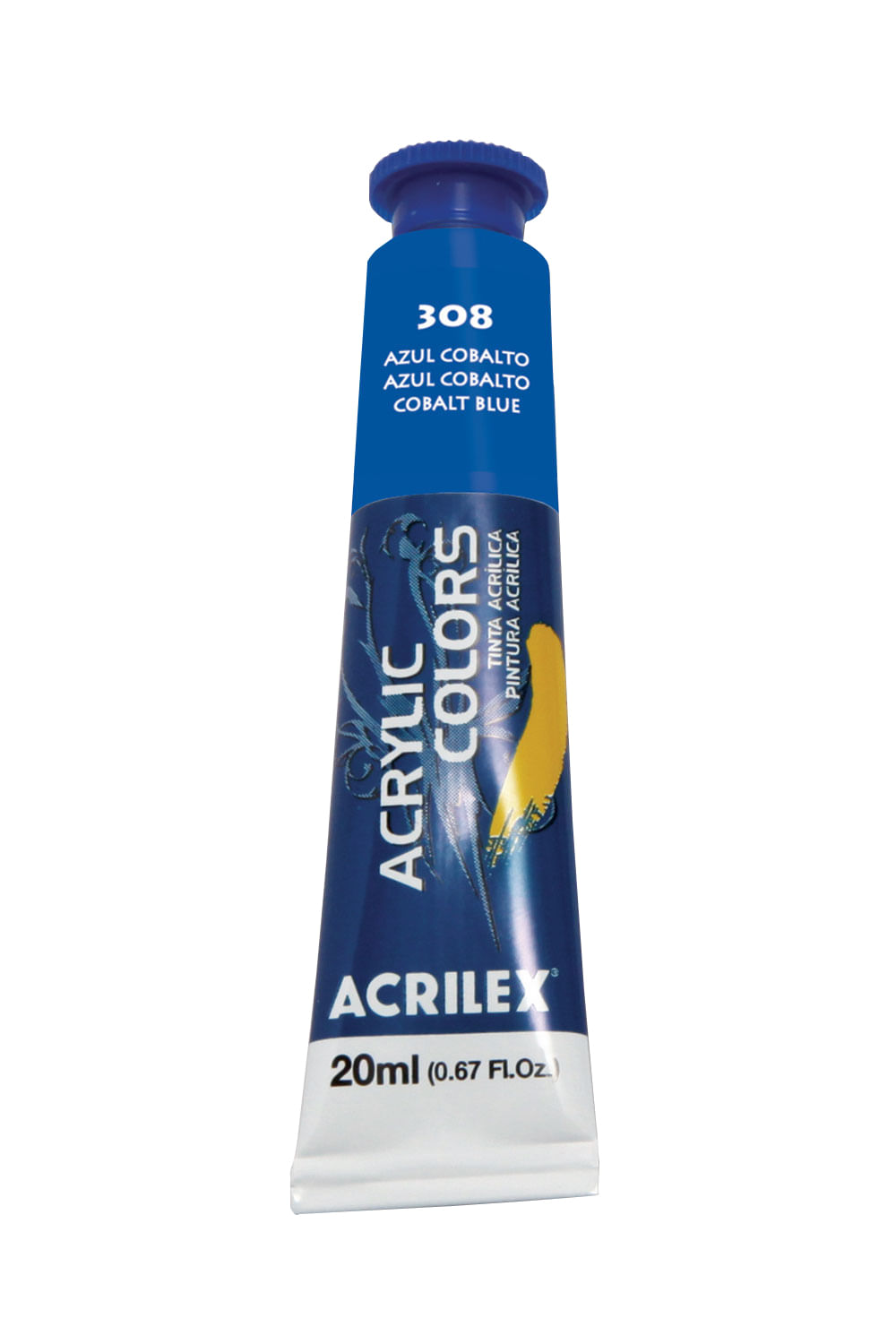 Tinta Acrílica Acrylic Colors 20ml Azul Cobalto