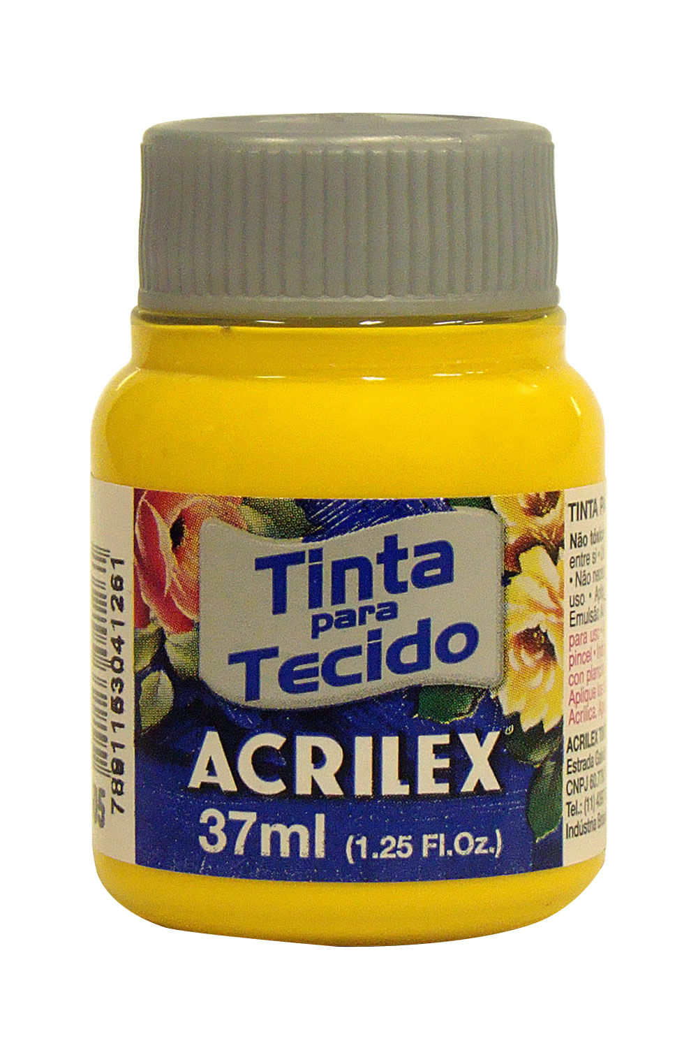 Tinta para Tecido 37ml Amarelo Ouro