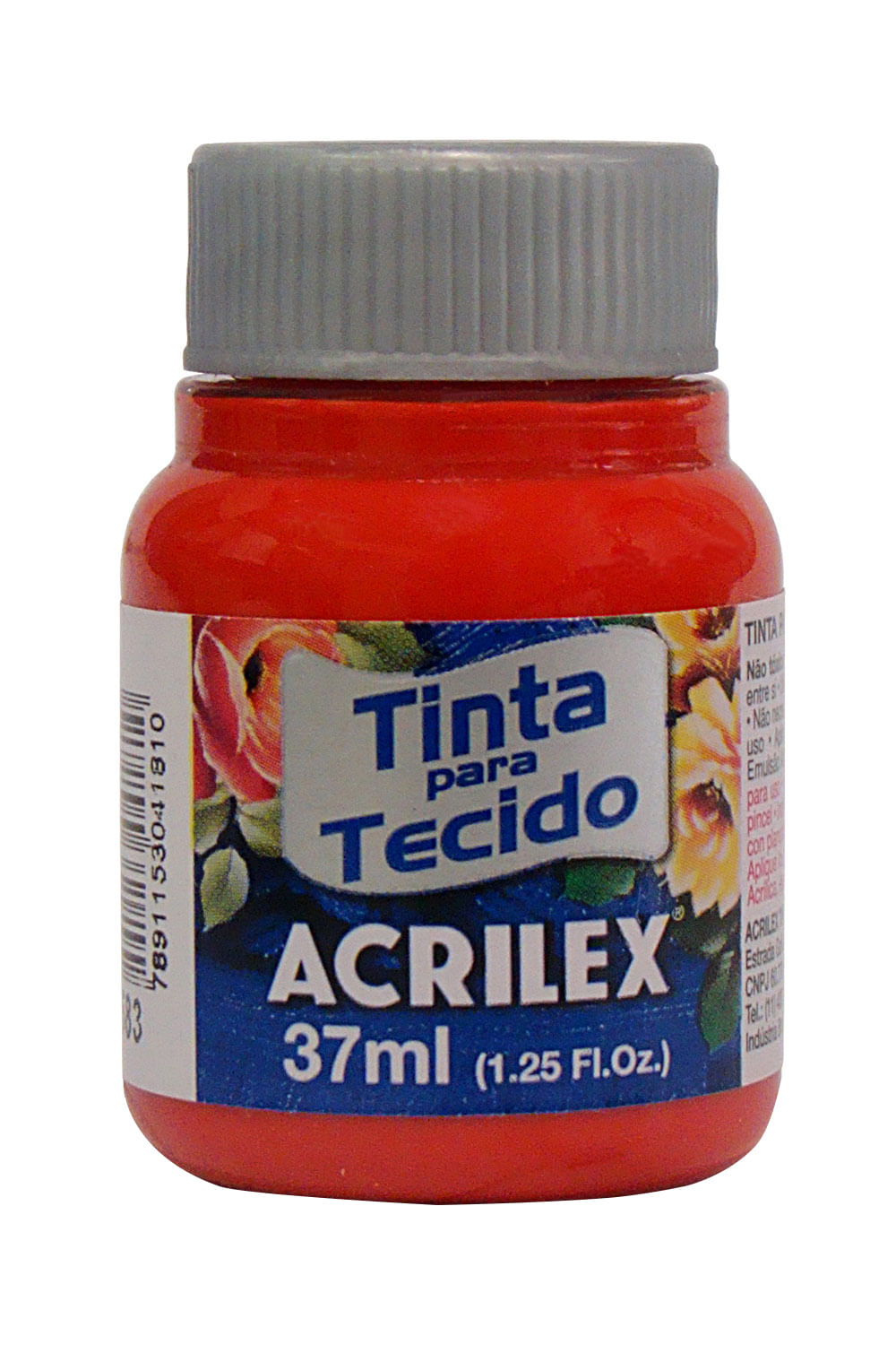 Tinta para Tecido 37ml Vermelho Tomate