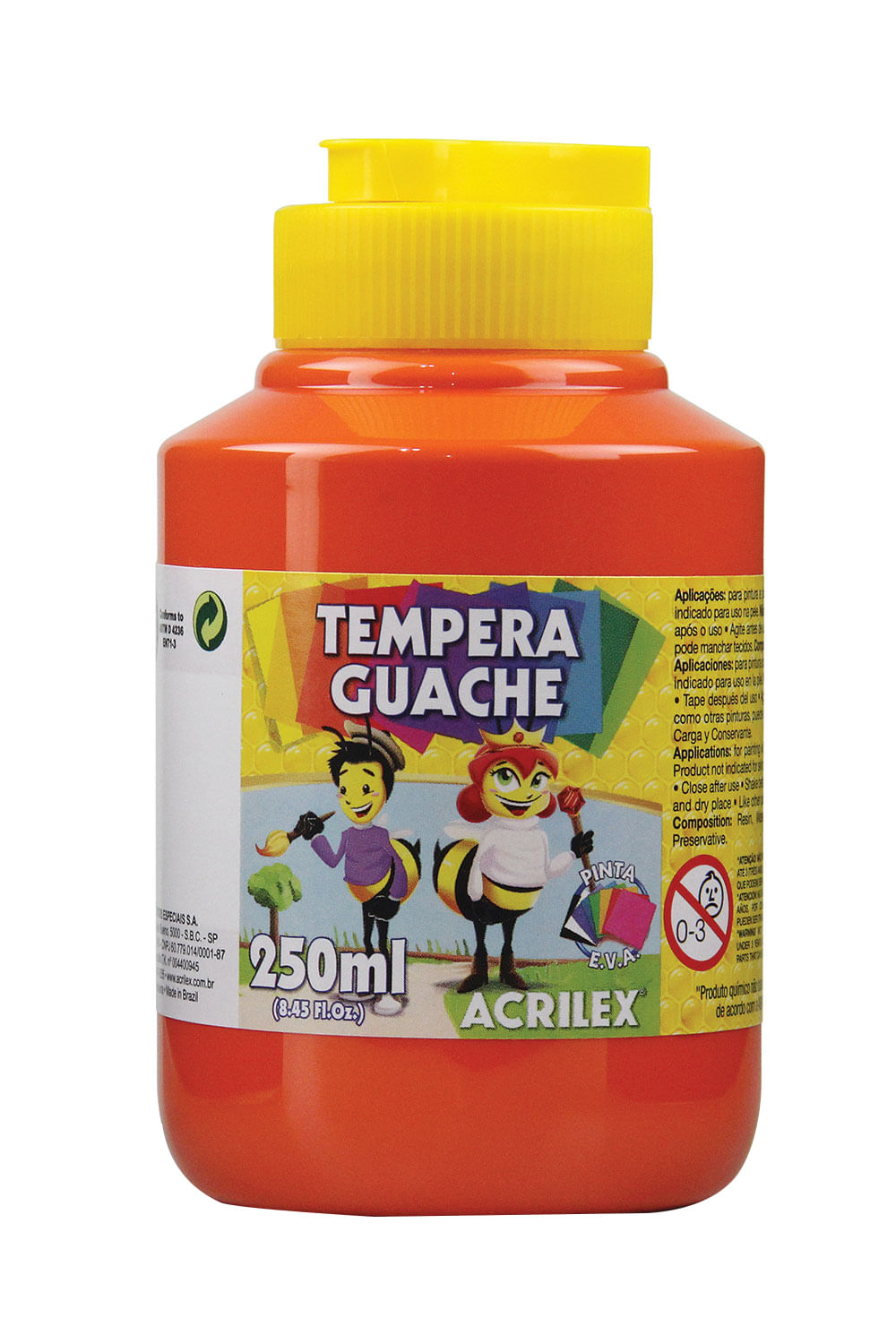 Tinta Guache Acrilex Vermelho 250ml