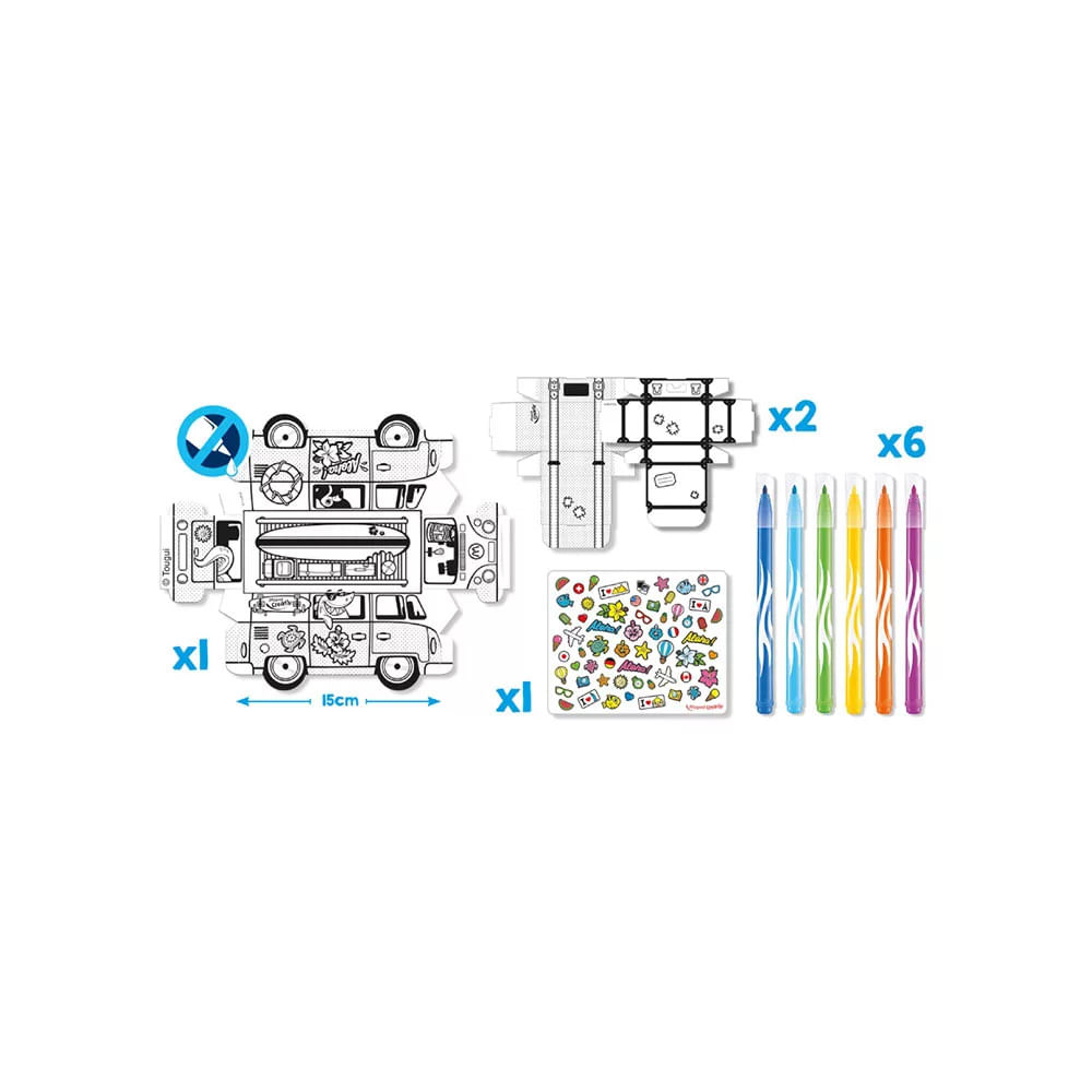 Mini Box Maped Creativ Acuario para Colorear