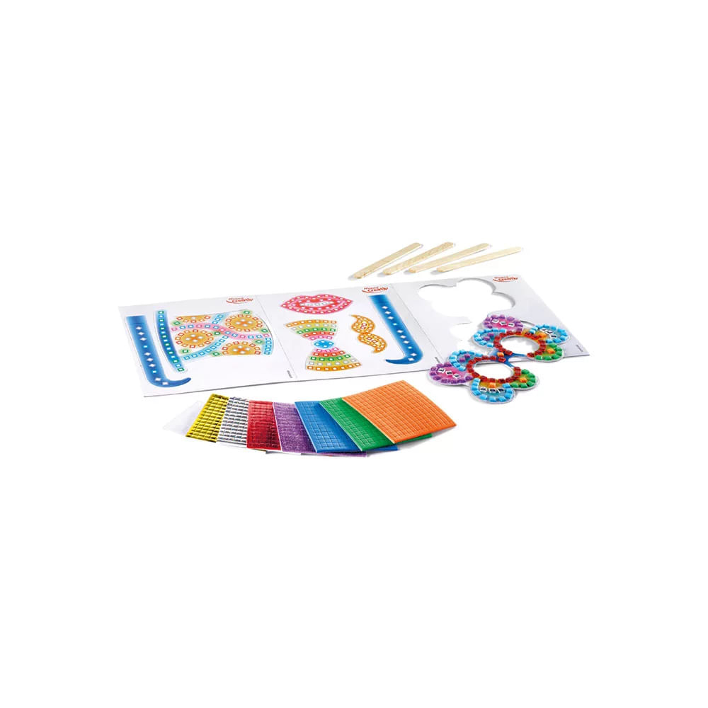 Kit Creativ Maped Mini Box Artistico com Acessórios, Quadro Paper Mosaico e Cartela de Adesivos