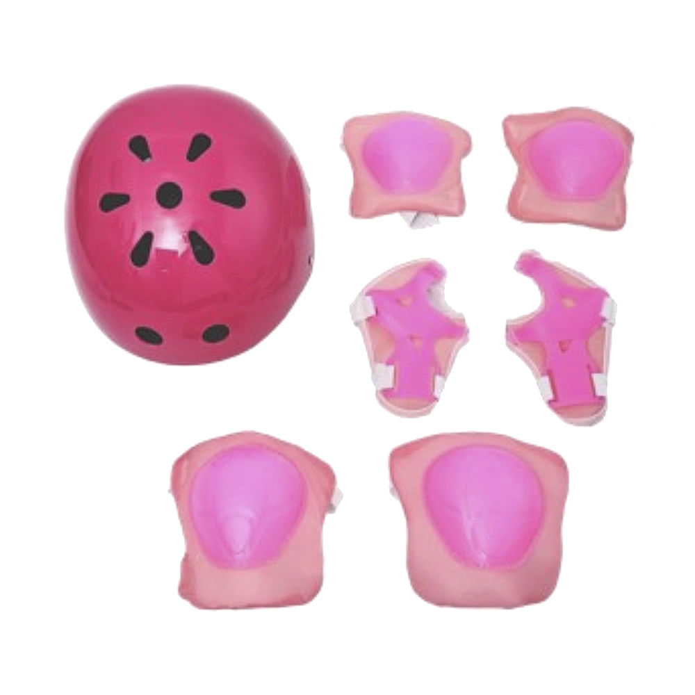 Kit de Proteção Le com Capacete e Acessórios Rosa