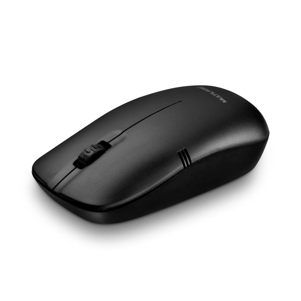 Mouse Multilaser sem Fio 2.4GHz 1200 DPI Preto MO285