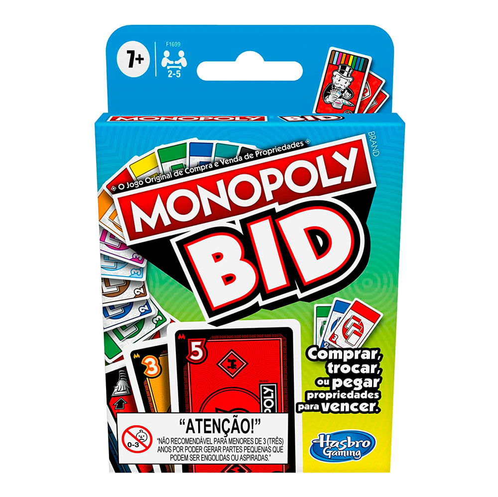 Jogo Hasbro Monopoly Bid