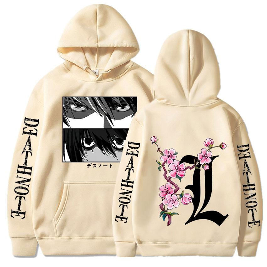 Moletom Death Note Unissex Estilo Harajuku com Estampa de Yagami Light