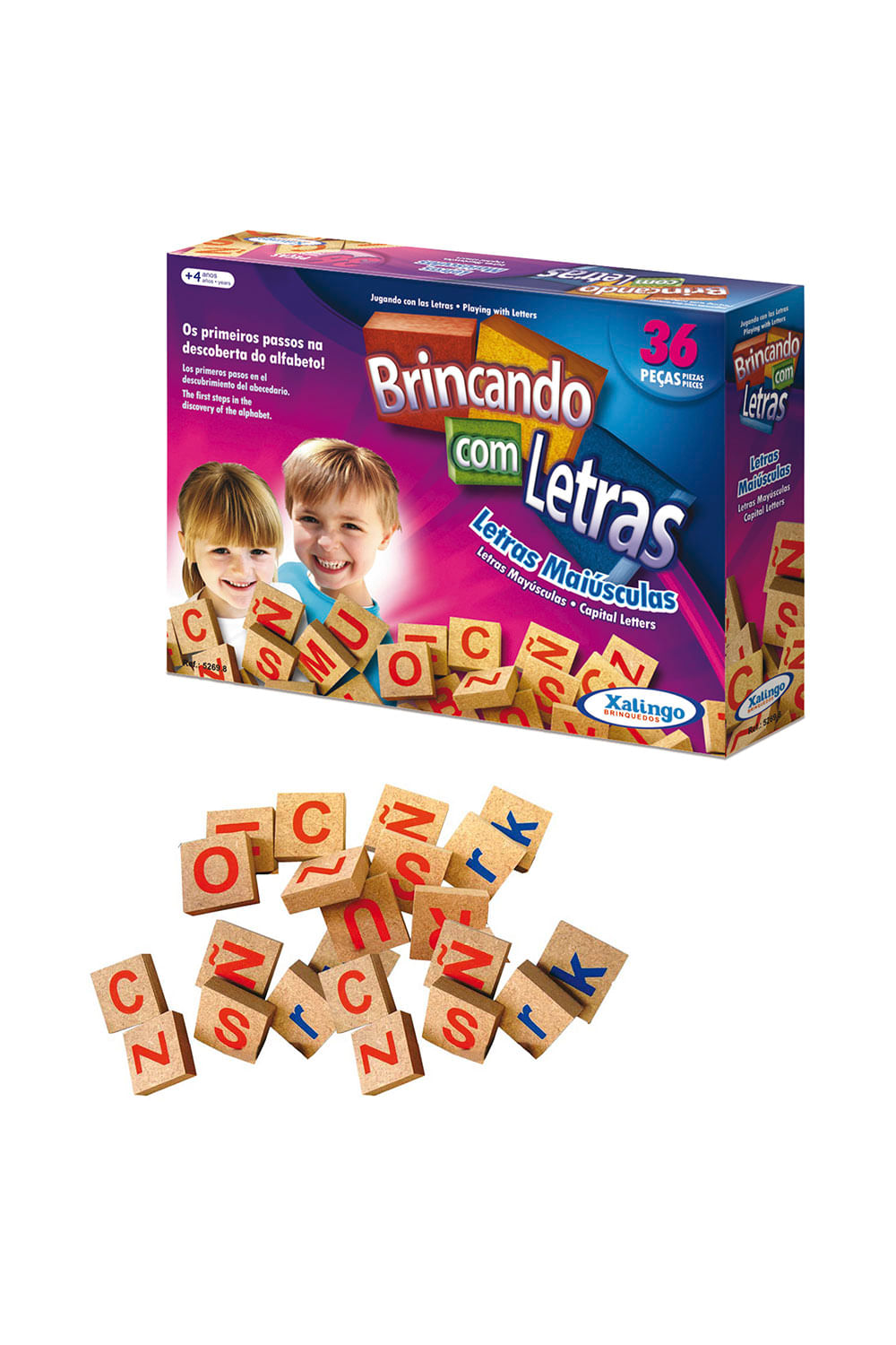 Jogo Educativo Brincando com Letras Xalingo