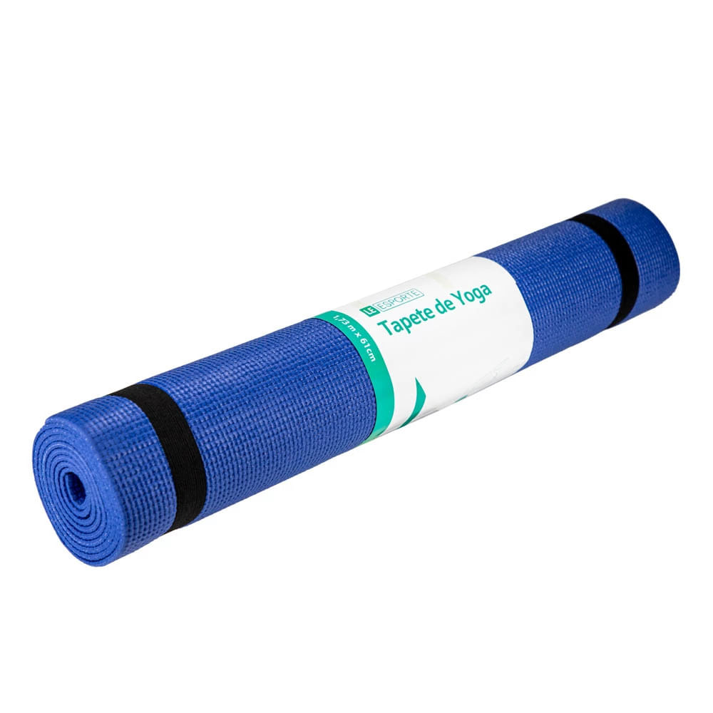 Tapete de Yoga Le em PVC com 1,73x61x0,4cm Azul