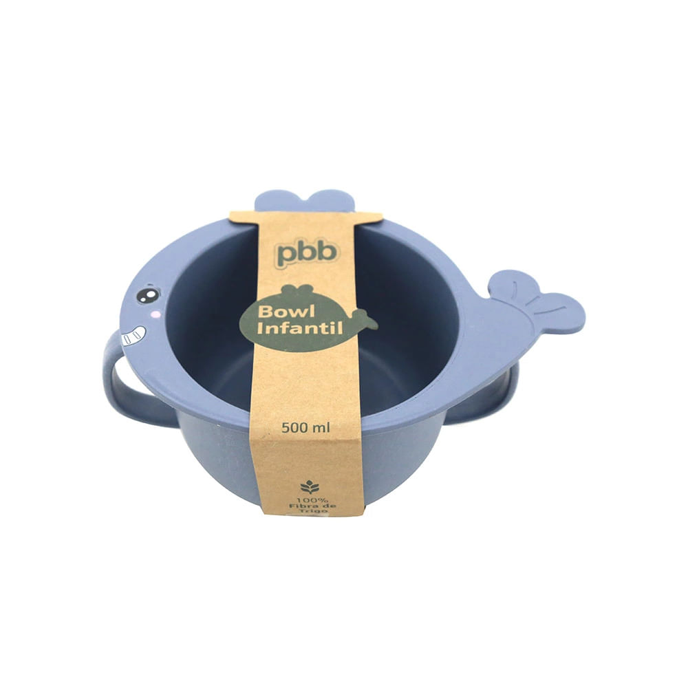 Bowl Pbb Baleia Azul 500ml