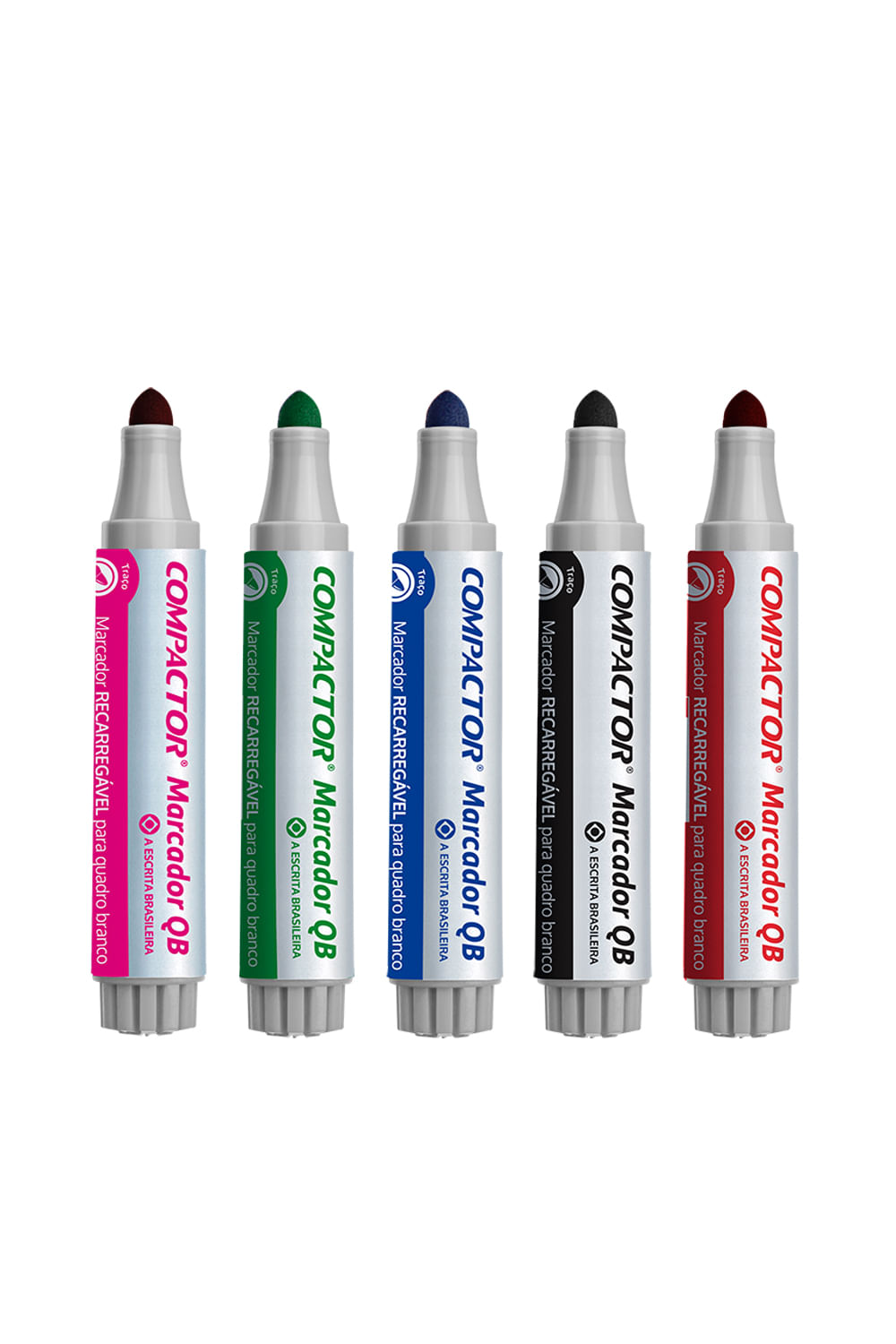 Marcador para Quadro Branco Compactor com 4 Cores