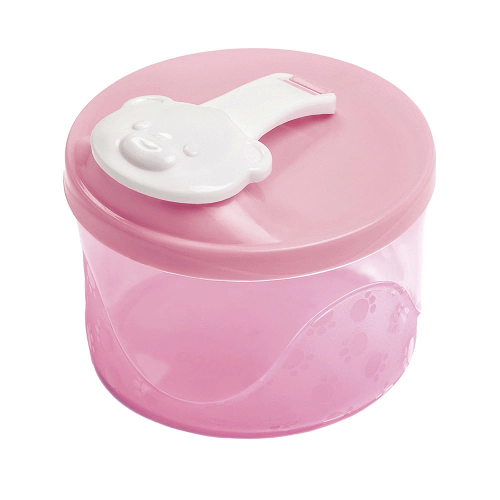 Porta-Leite em Pó Adoleta Baby Rosa 300ml