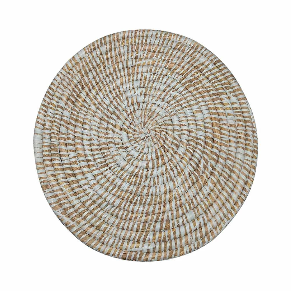 Sousplat em Rattan Le Dhaka Cru 40cm