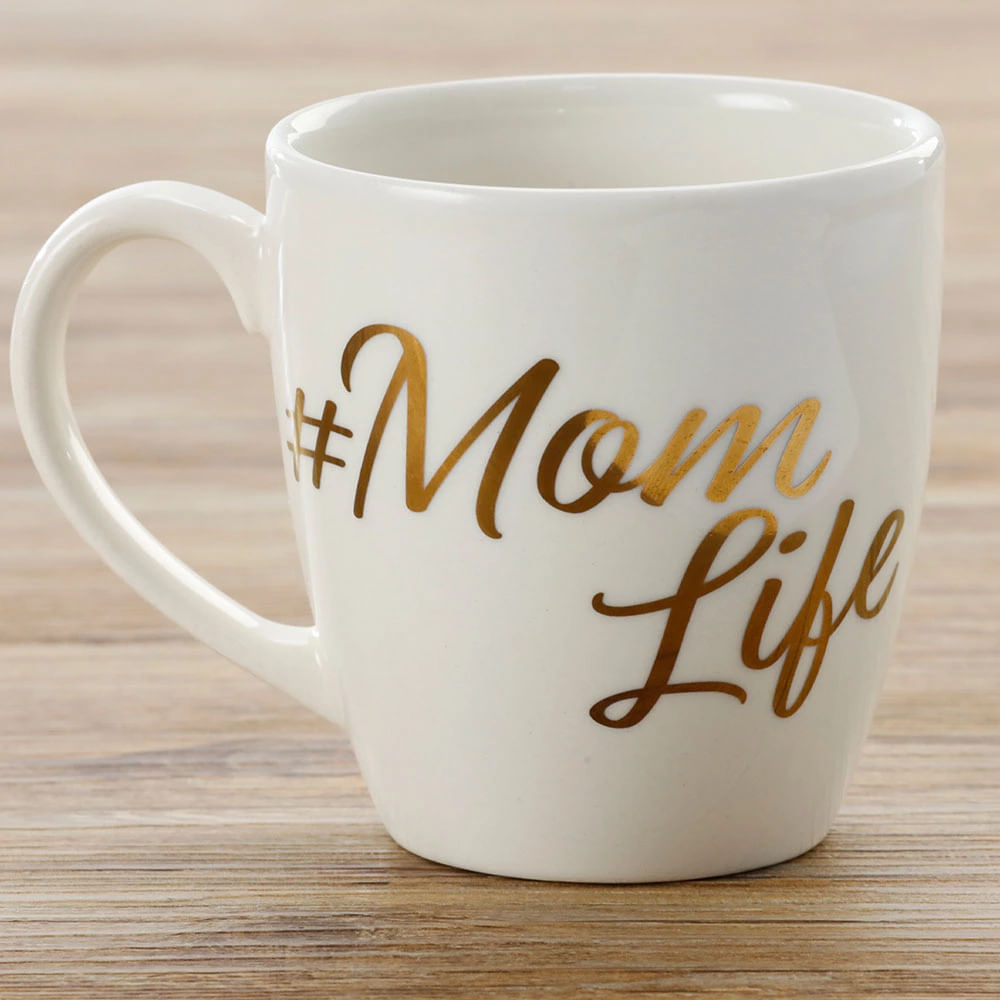 Caneca Le Mom Life Cerâmica Branca 379ml