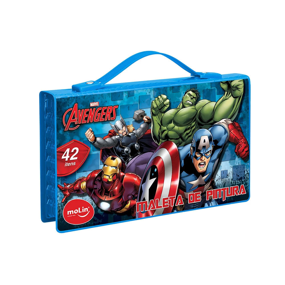 Maleta Pintura Molin Avengers com 42 Peças - Item Sortido