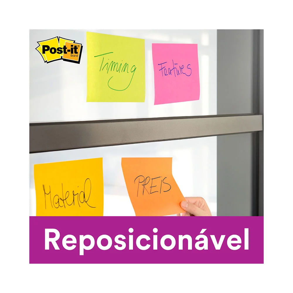 Bloco Adesivo Post It 3M Salmon 76x102mm 90 Folhas