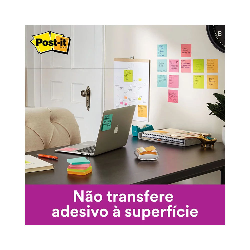 Bloco Adesivo Post It 3M Salmon 76x102mm 90 Folhas