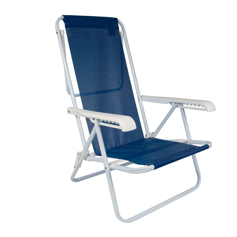 Cadeira De Praia Piscina Reclinável 8 Posições Sannet Mor