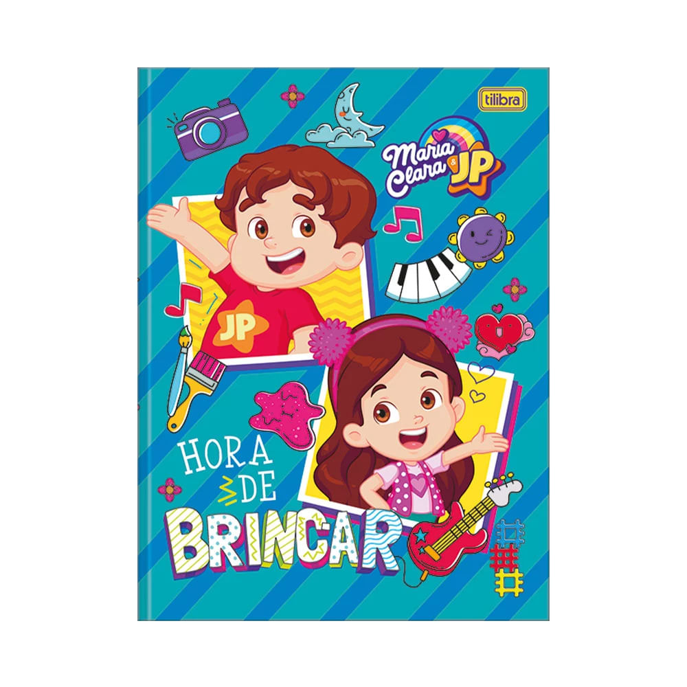 Caderno Brochurão Tilibra Capa Dura Maria Clara e JP 80 Folhas Capas Diversas - Item Sortido