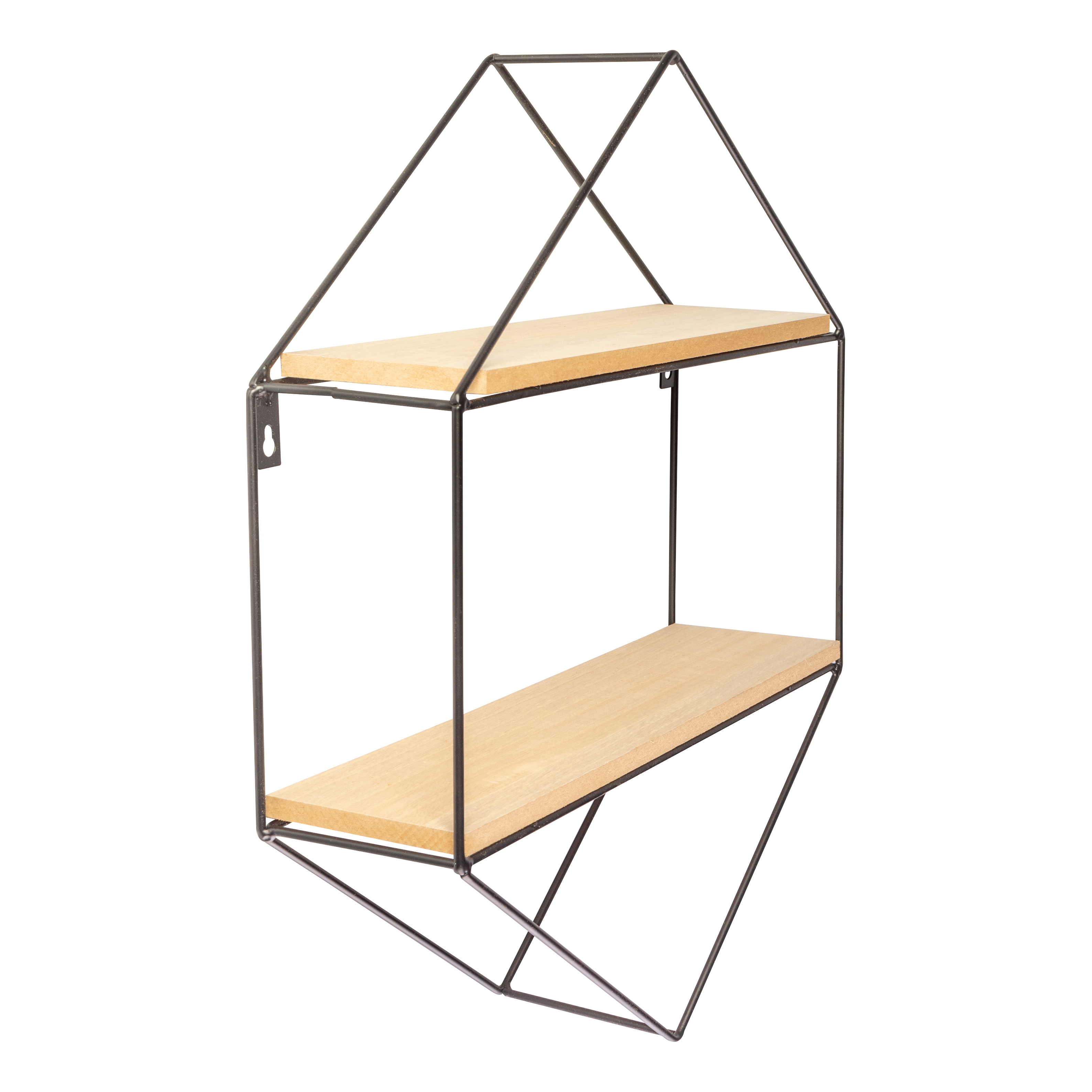 Prateleira Dupla Le Hexagonal 35,5x10x45,5cm Metal/Mdf