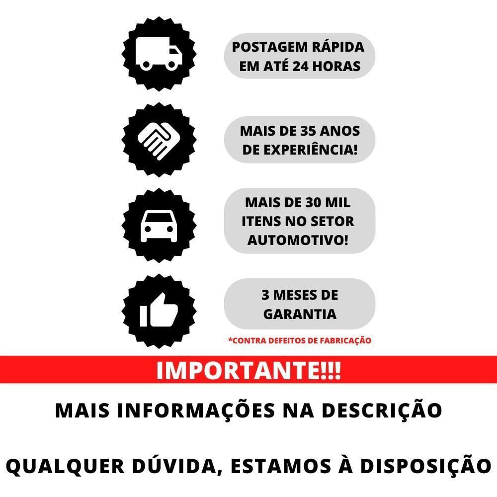 2 Manivelas Vidro Cromadas Sport Fusca Brasília Gol Kombi - Un - 2 [f103]